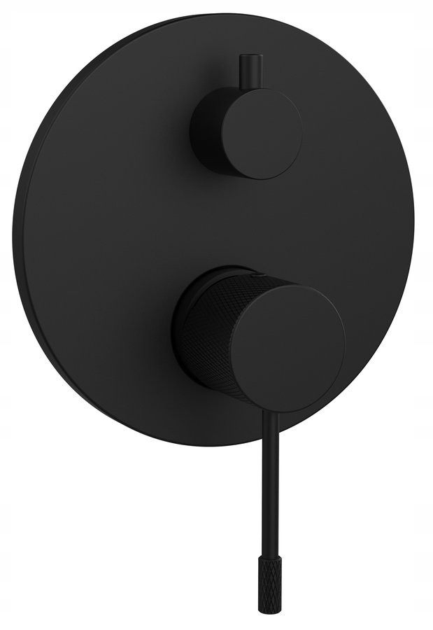 Solaris podomietková sprchová batéria, 2 výstupy, čierna mat (WD042B) /sm/