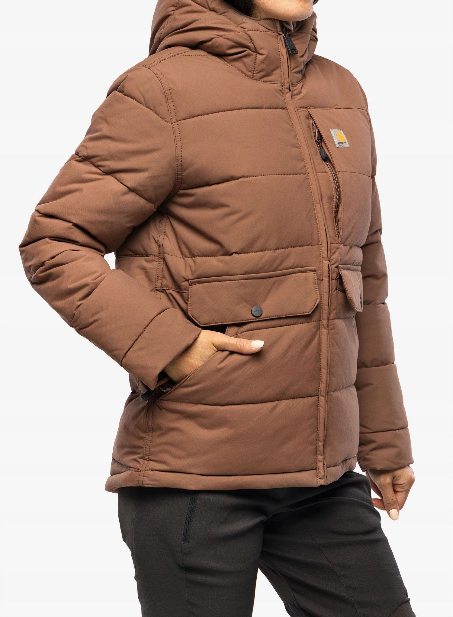 Dámská zateplená bunda Carhartt Relaxed Fit Montana muškátově šedá Xs