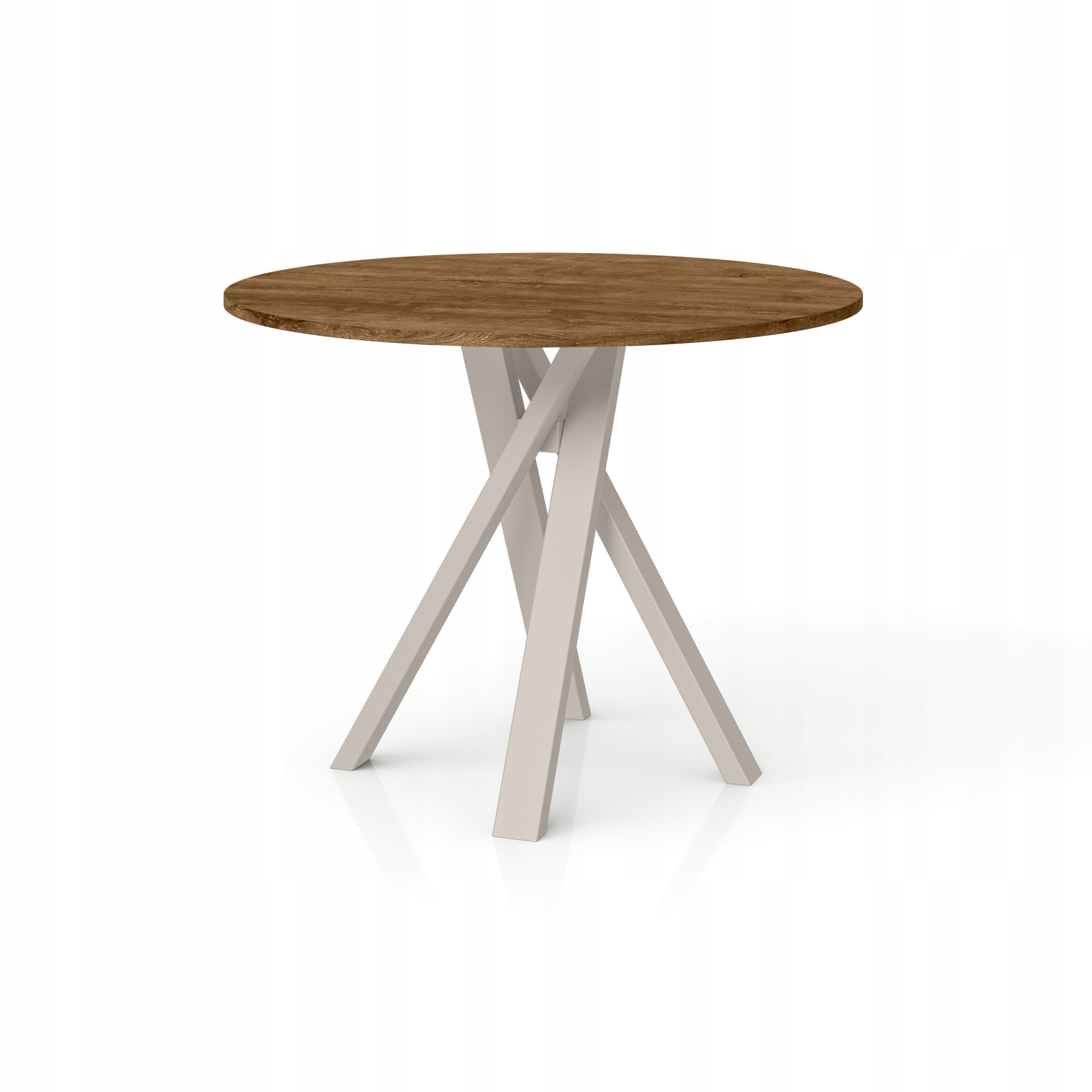 Moderní stůl do obývacího pokoje, stůl Dub Lefkas 110, velký kancelářský stůl kulatý