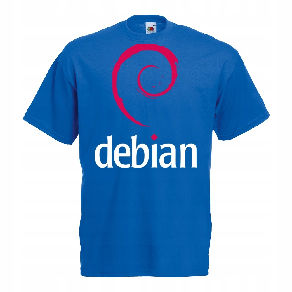 

Koszulka z nadrukiem debian logo It informatyk S