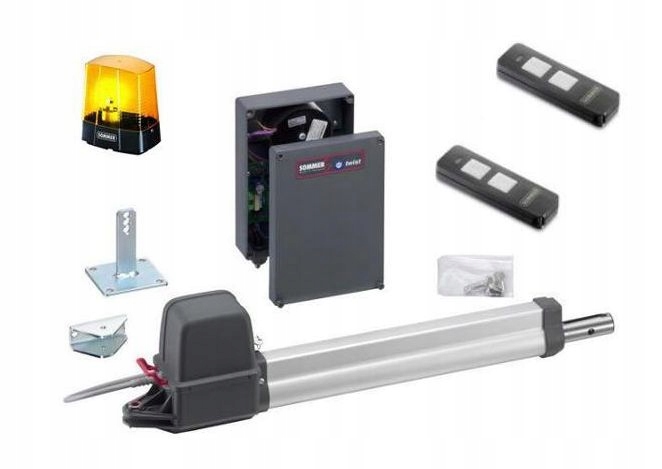 Sommer twist 200 E do bram 1-skrzydłowych + lampa