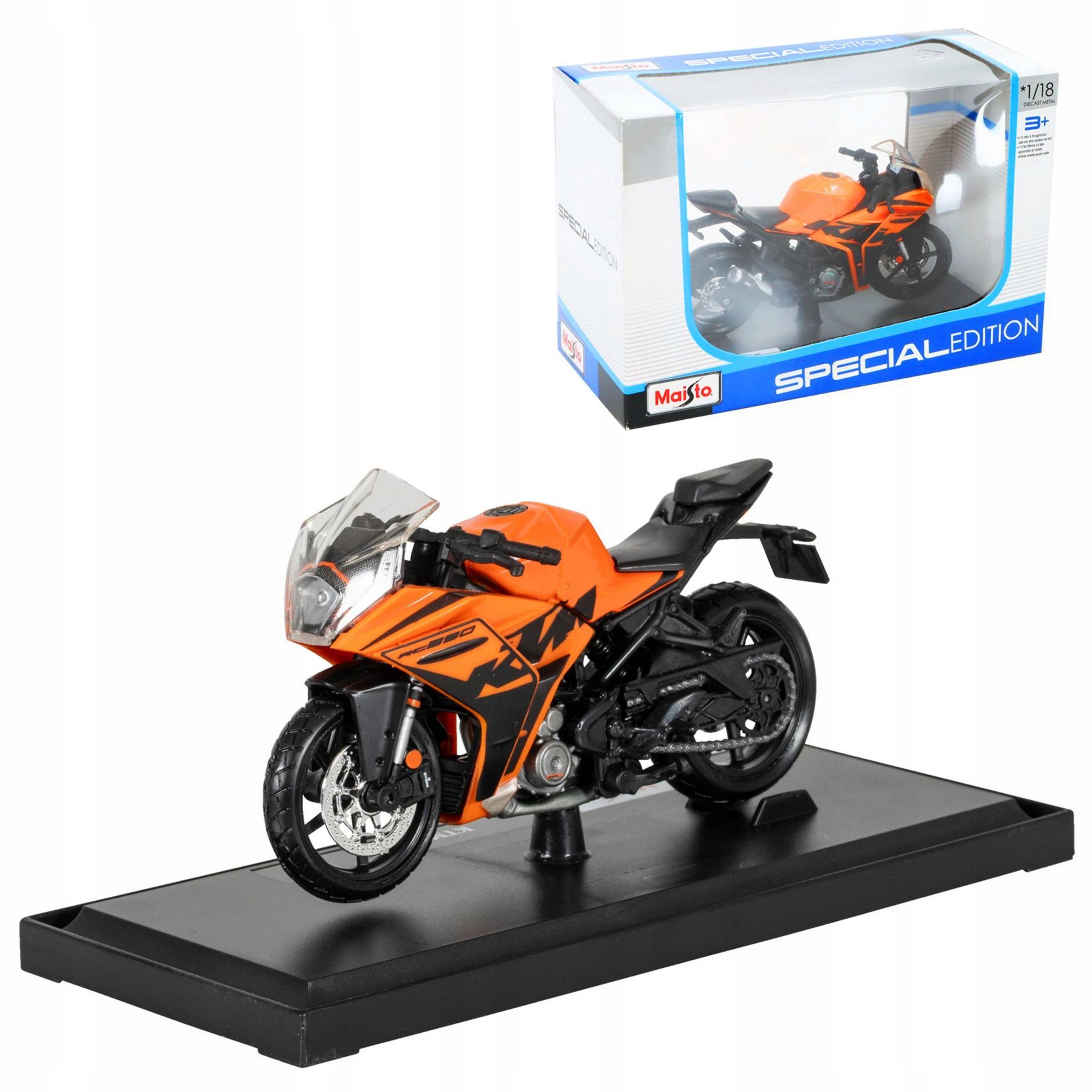Ktm Rc 390 model v měřítku 1:18 Maisto motorka