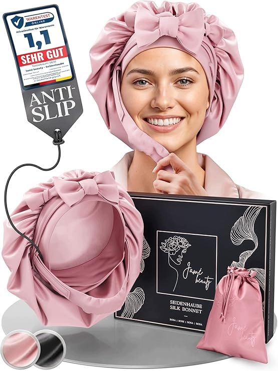 Jame beauty SH2501r Czepek do spania z jedwabiu
