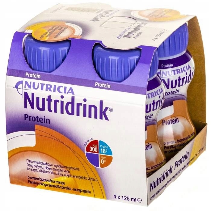 NUTRICIA Nutridrink Protein brzoskwinia 4 x 125 ml