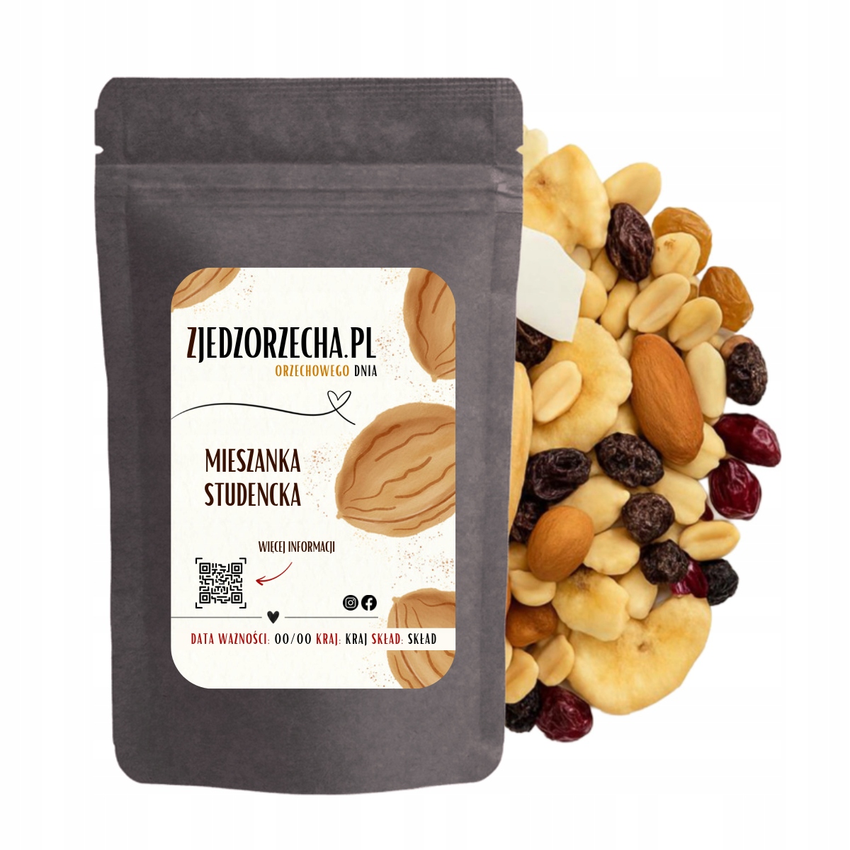 Studentská Směs 70g x 50 Ks Balíčků, boxy Pro Firmy, produkty na akce