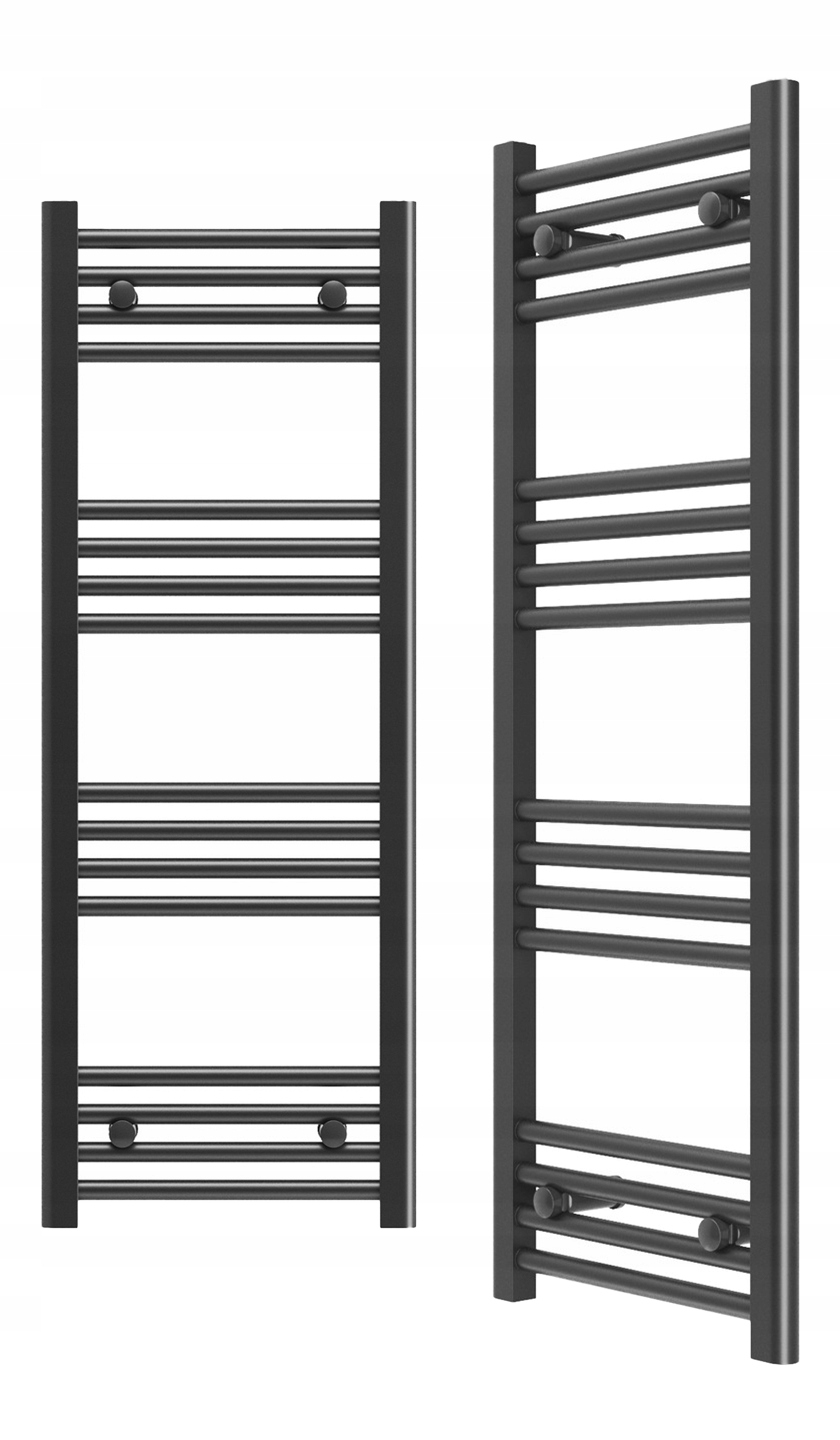 Kúpeľňový Ohrievač Čierny Radiátor Kaloryfer 40x110 cm Moderný Breno