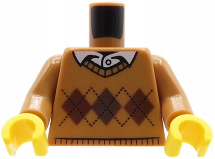 

Lego tors figurki brązowy sweter w romby, koszula