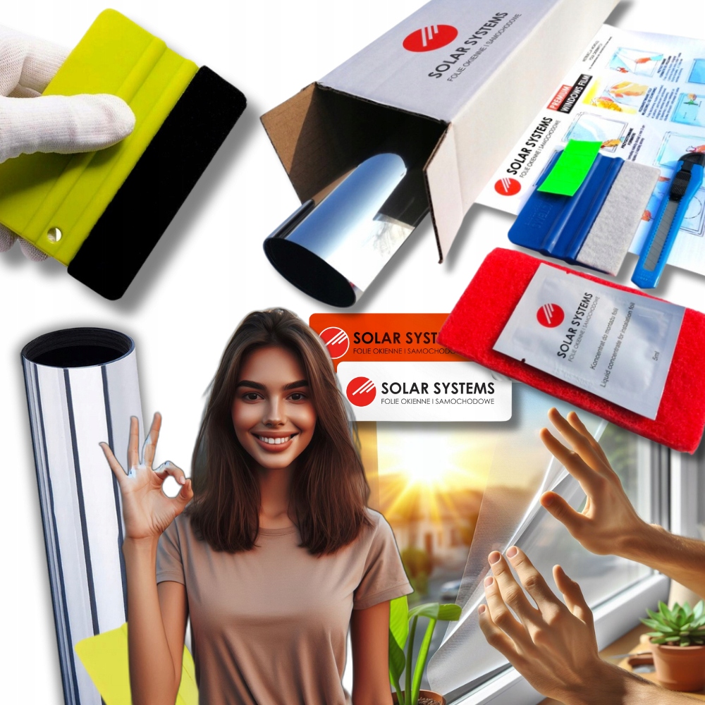 FOLIA termoizolacyjna PRZECIWSŁONECZNA zewnętrzna OKIENNA na OKNO szer.75cm