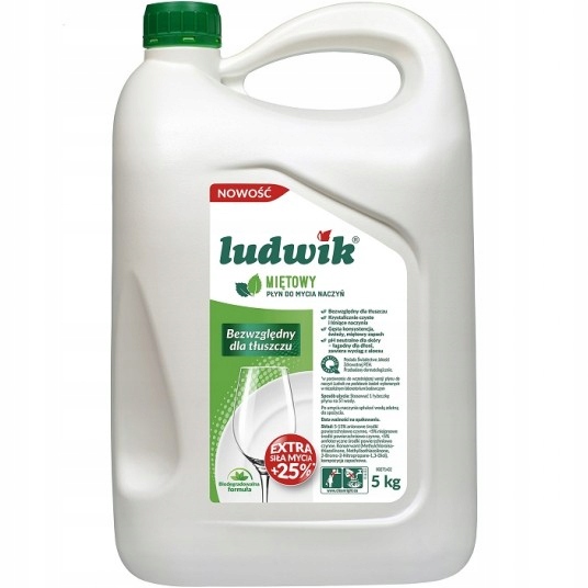 

Płyn do naczyń Ludwik 5L Miętowy