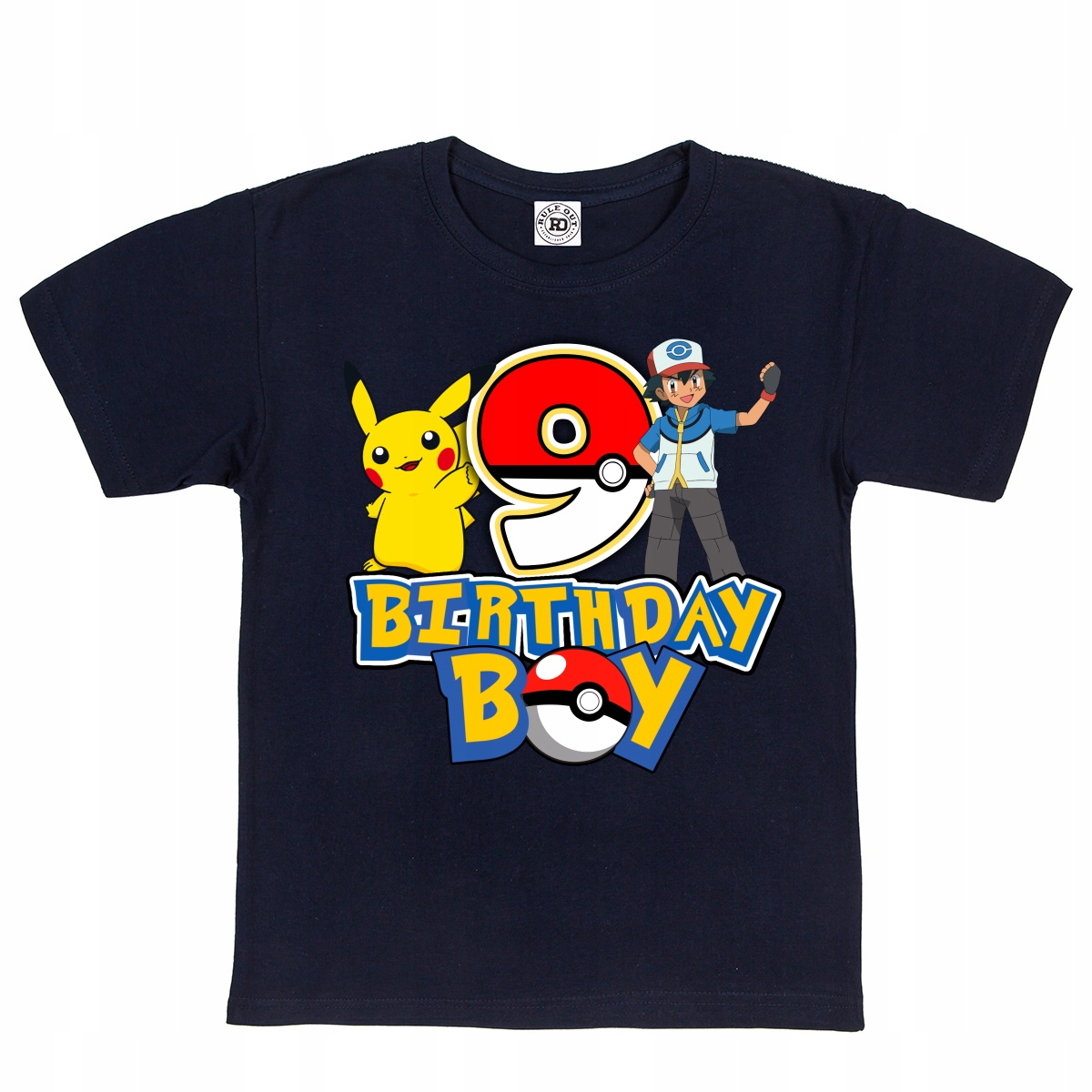 

Dziecięca Koszulka Na 9 Urodziny Pikachu Pokemon