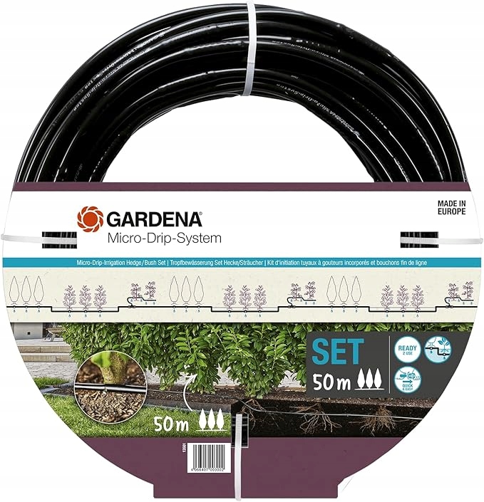 Gardena Micro Drip sada na živý plot 50 m zavlažovanie