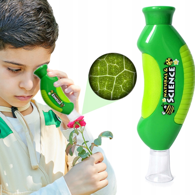 MIKROSKOP ZABAWKA DLA DZIECI DZIECKA PRZENOŚNY DO NAUKI naukowa gra gry