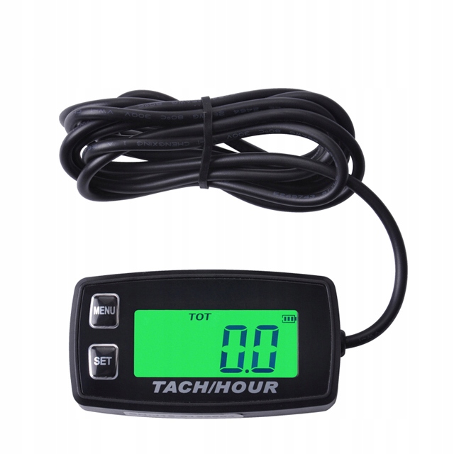 Multifunkční měřič motohodin a otáček, podsvícený, voděodolný