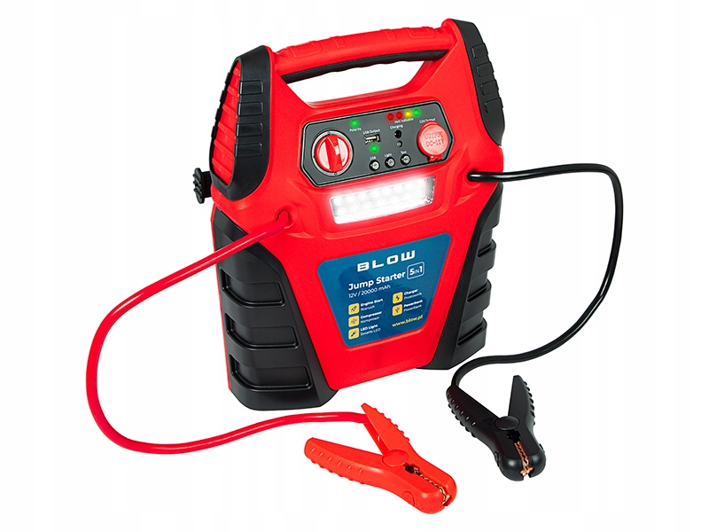 Jump Starter kompresor 5v1 Blow usmerňovač, 20000 mAh, 900 A