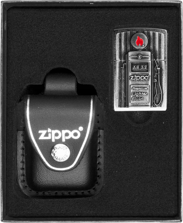 Zippo Lighter Gas Pump Emblem 3D 
