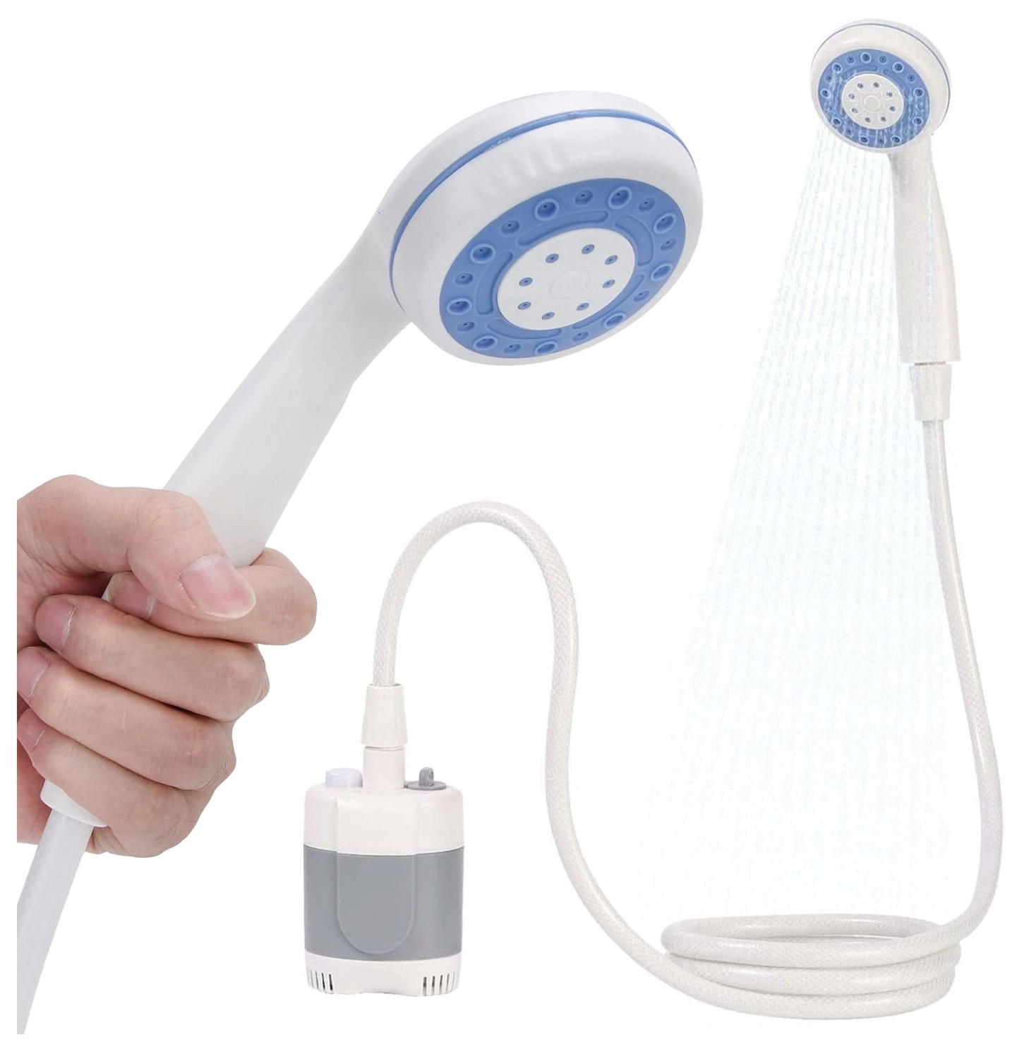 Kempingová turistická sprcha Usb Elektrická pumpa Akumulátor 2200 mAh