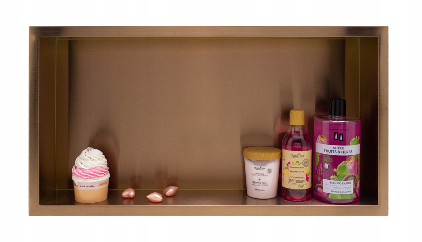 Wall-box One Copper Jednoduchá medená polica 60x30x10 cm