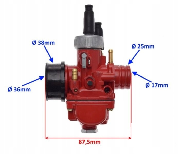 Карбюратор спорт PHBG 17,5 Aprilia AM6 RS 50 RX MX