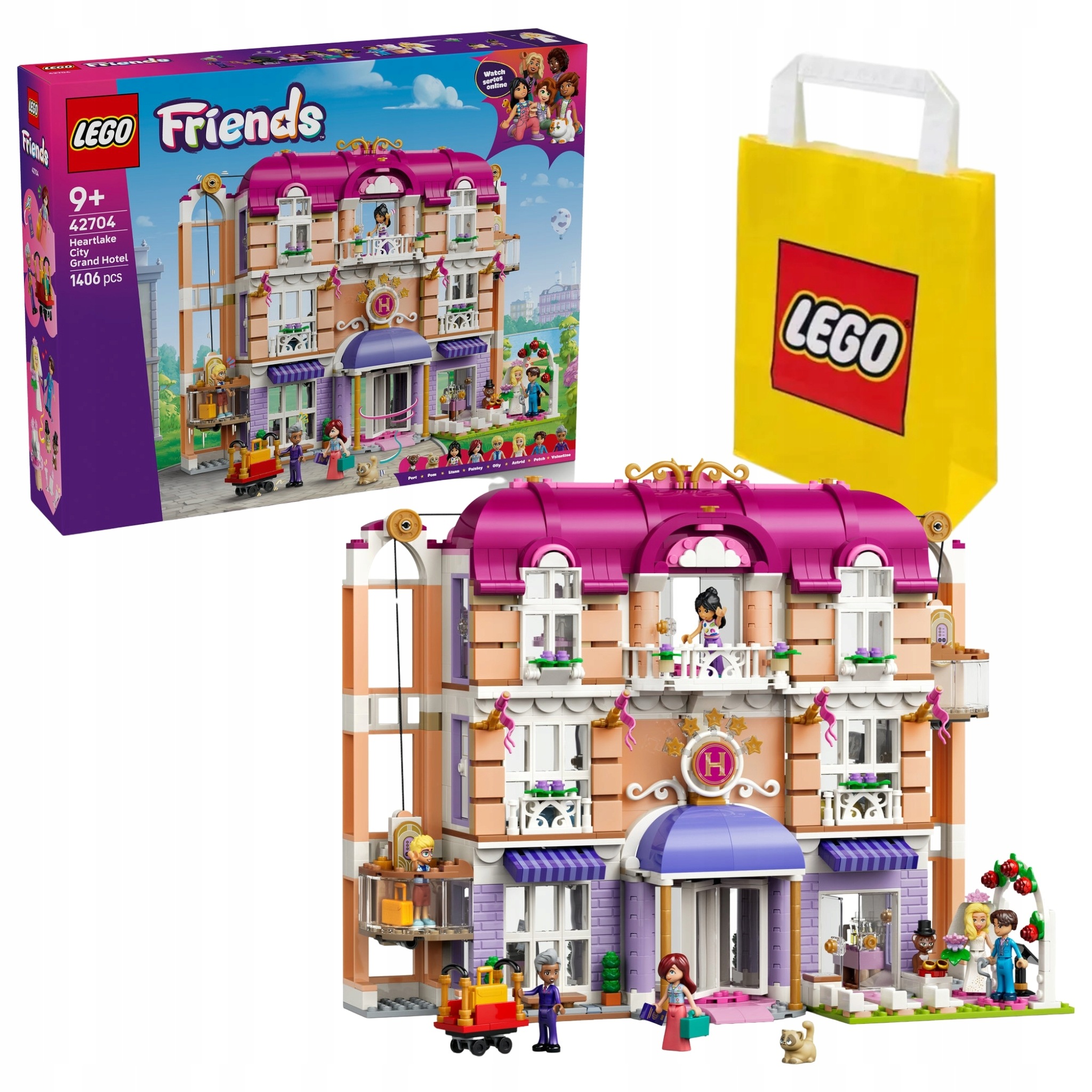 Lego Friends 42704 Grand Hotel V Heartlake Věk 8+ Katalog Taška Dárek