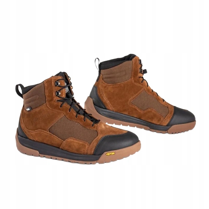 Falco Multisport Brown Kožené motocyklové topánky, vodotesné