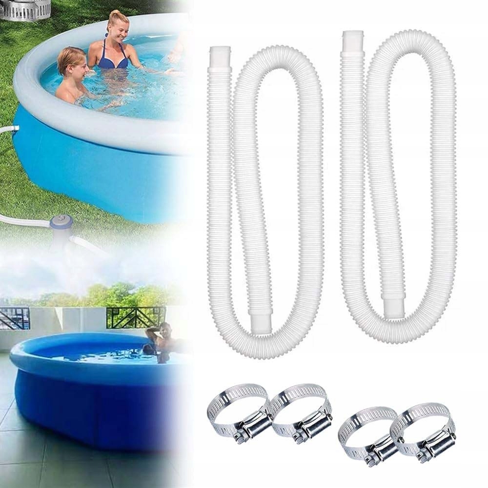 2xWĄŻ Rura Do Pompy Filtra Odkurzacza Basenu Ø32 3m Basenowej Rurka 300cm