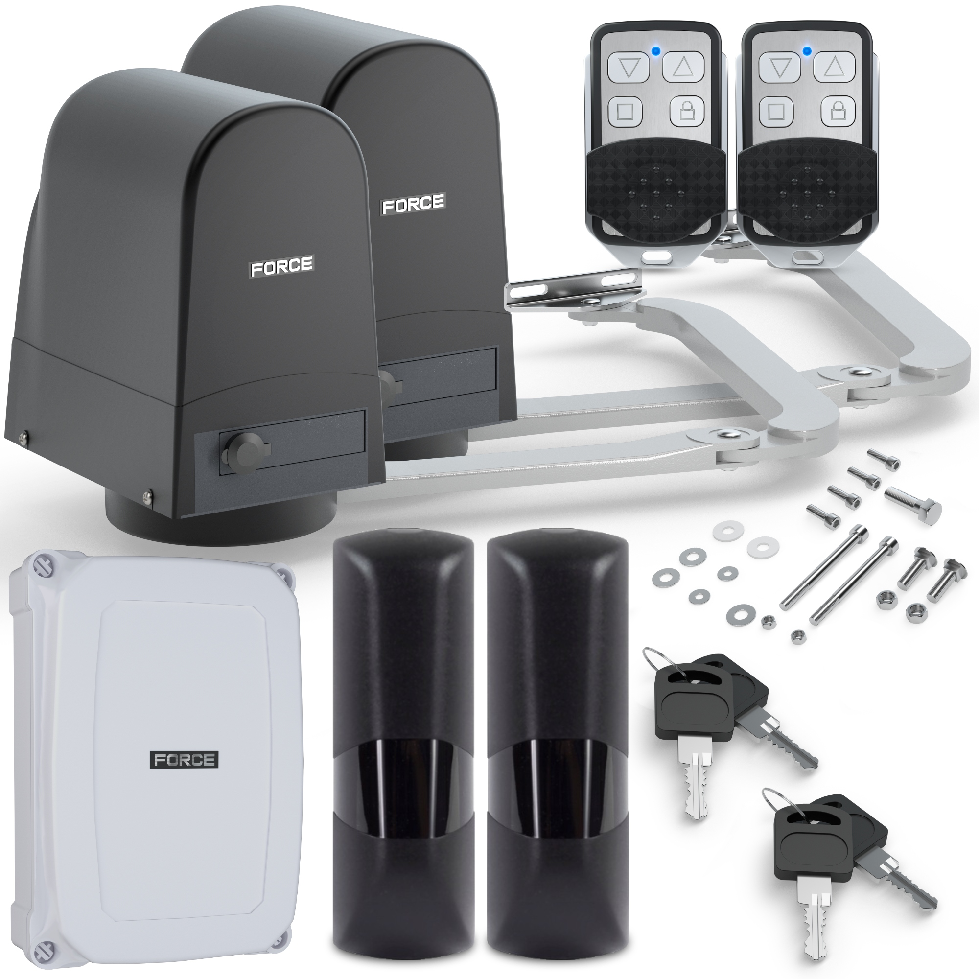 Sada Pro Křídlové Brány Force V300 Ls Do 3 M S Koncovkami