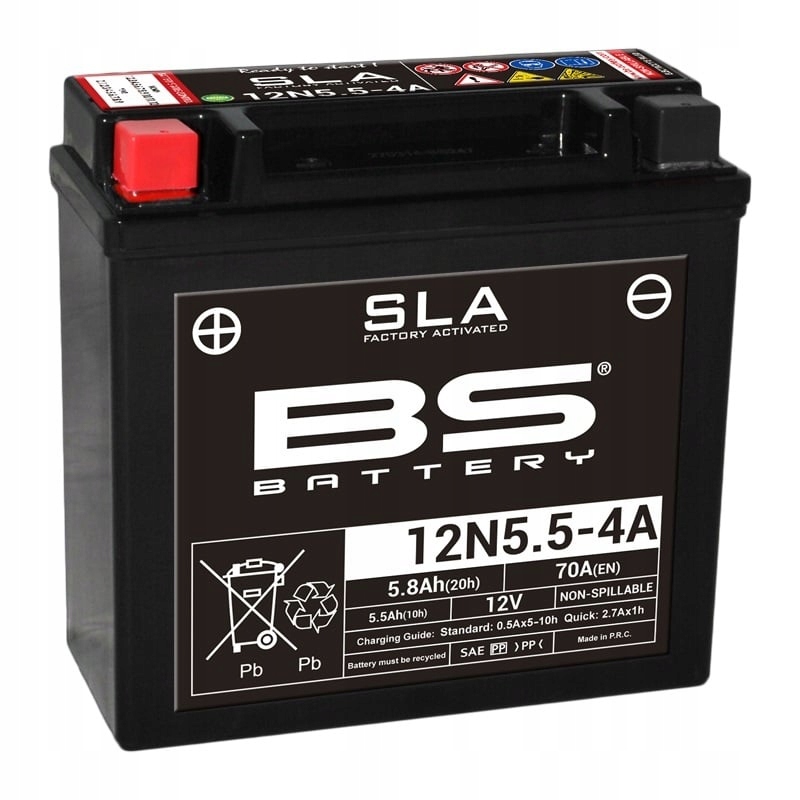 Bs Battery Sla baterie bezúdržbová továrně aktivovaná 12N5.5-4A/4B 300841