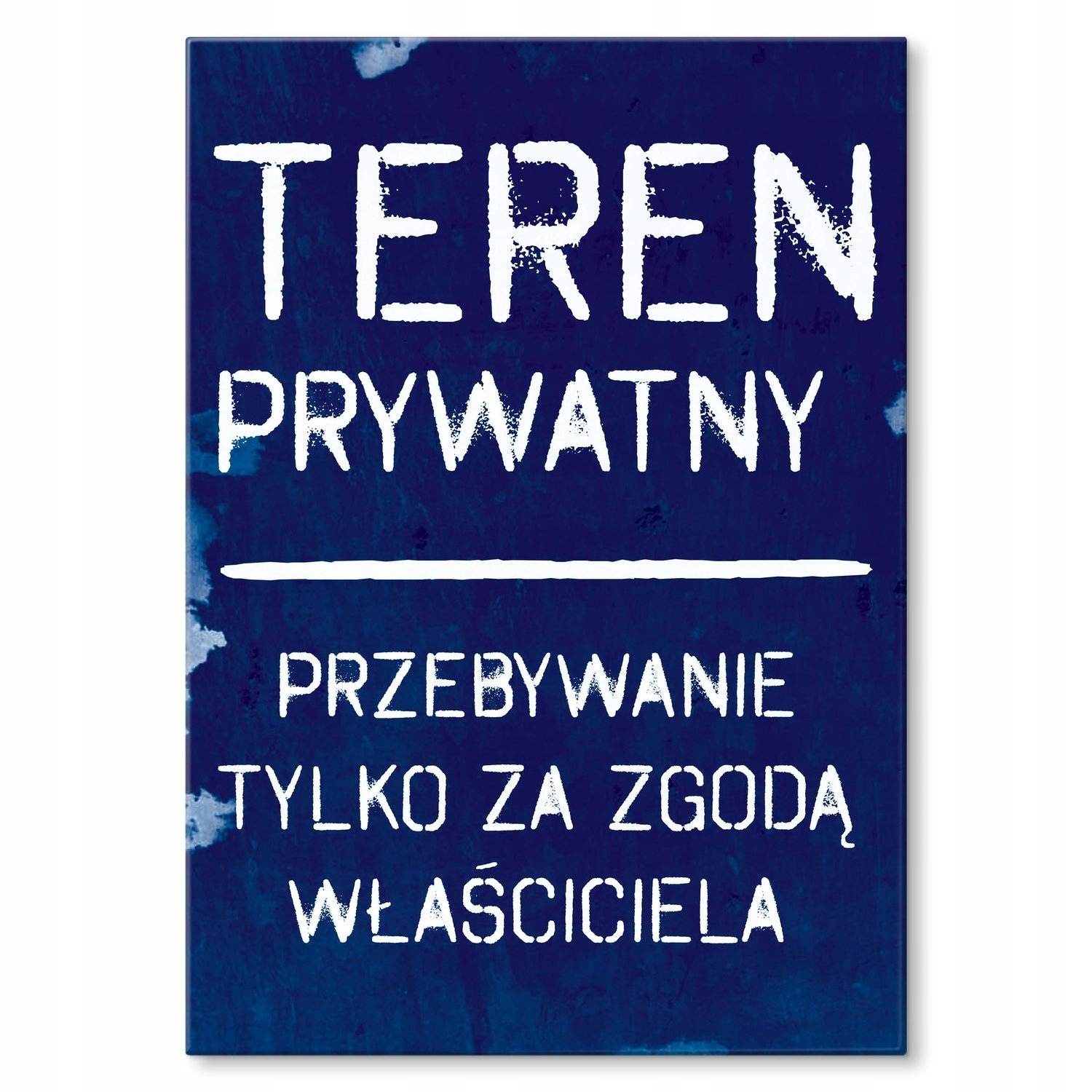 Kovový plakát Soukromý pozemek Dárek 22 x 31 cm
