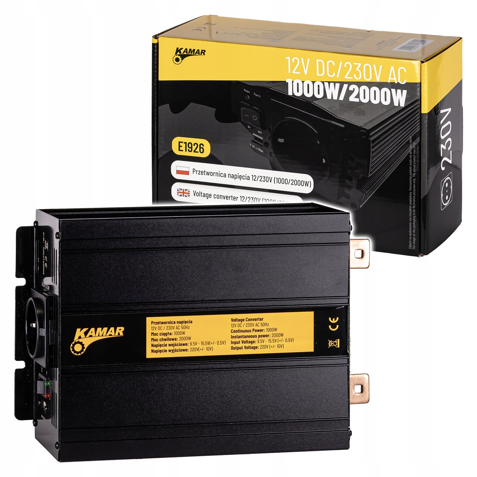 Menič napätia 12/230 V (1000/2000 W)