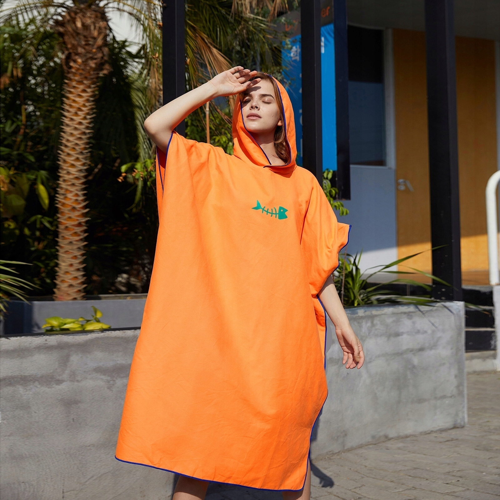 PONCZO PLAŻOWE Z KAPTUREM DLA DOROSŁYCH Kod producenta 28123881