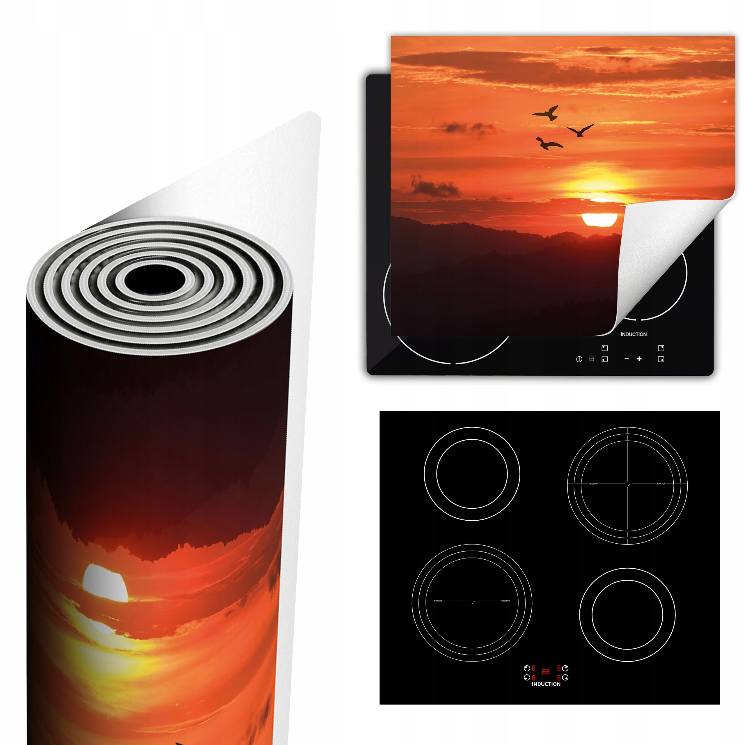 Ochranná Podložka Na Sporák Pro Více Místa 60x52 Nebe pták