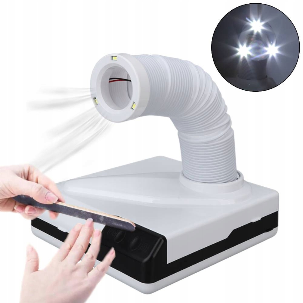 Pochłaniacz Pyłu Do Paznokci Bezworkowy Kasetowy Manicure