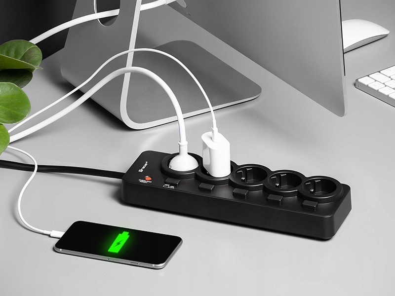 LISTWA ZASILAJĄCA PRZEDŁUŻACZ 5xWYŁĄCZNIK 5 GNIAZD EAN (GTIN) 5907512868546