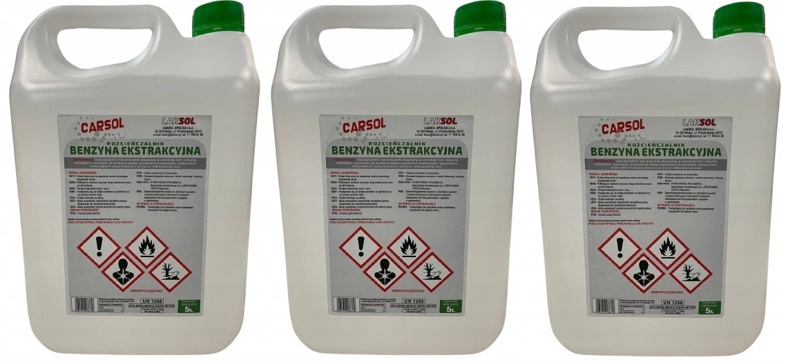 Benzyna Ekstrakcyjna Rozcieńczalnik 15L (3x5L)