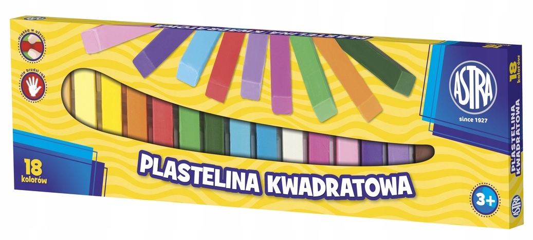 plastelina 18szt kwadratowa ASTRA — 6