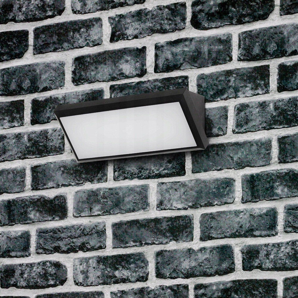 KINKIET ZEWNĘTRZNY LAMPA ELEWACYJNA OGRODOWA LED 12W LAMPA IP65 Materiał dominujący tworzywo sztuczne