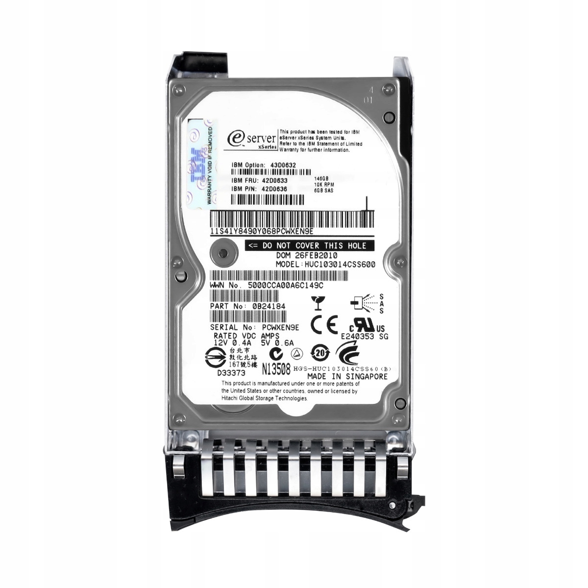 Ibm 42D0633 42D0636 146GB SAS-2 10K 2,5''