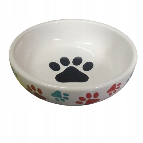 

Yarro Miska Ceramiczna Dla Psa Łapki Biała 14CM