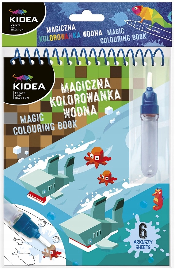 

Magiczna Wielorazowa Kolorowanka Wodna Kidea Game