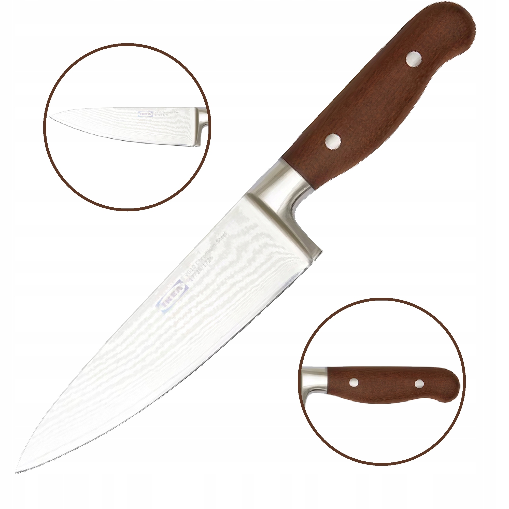 Nůž univerzální ocel damascénská VG-10 Ikea Briljera 16 cm
