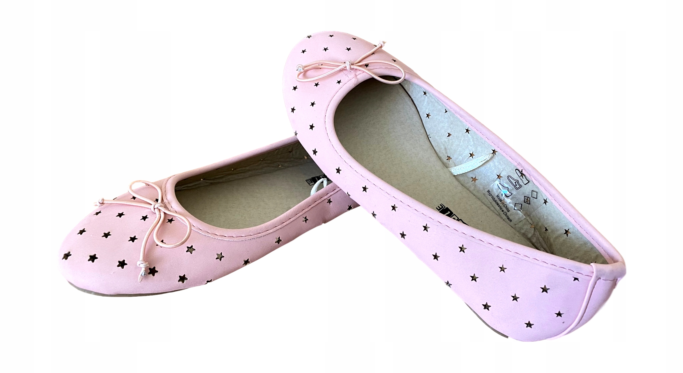 

Buty Dziewczęce baleriny róż *34 wkł 21 cm