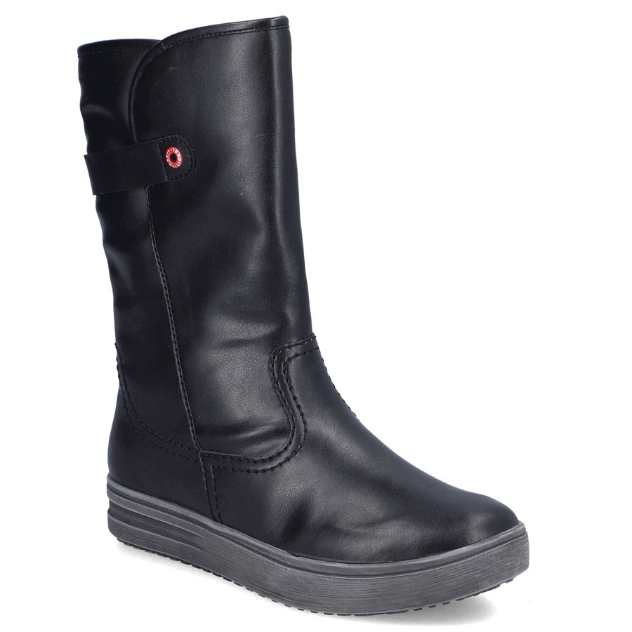 Dámské krátké zateplené kozačky černé Rieker L2580-00 36
