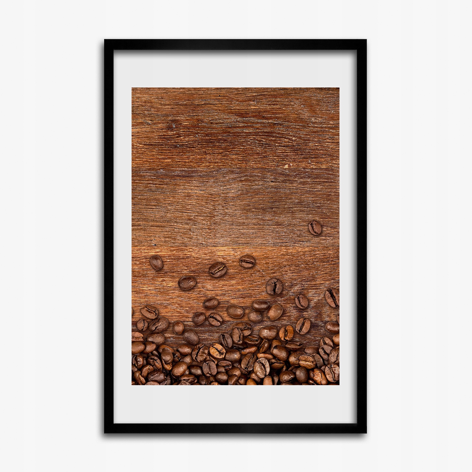 Tištěný obraz s mdf rámečkem Kávová zrna 40x60 cm