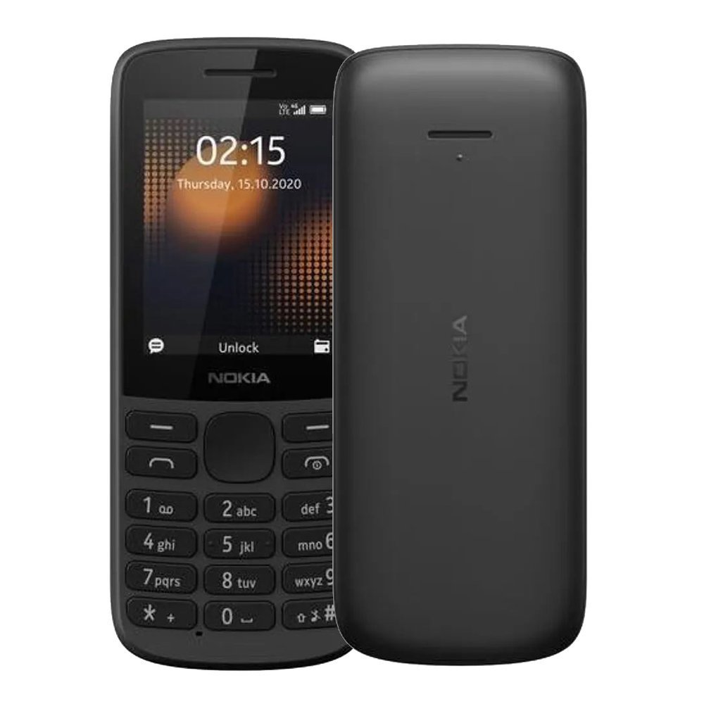 Telefon Komórkowy Nokia 215 4G Lte Dual Sim Czarna Dla Seniora Bez Sim Lock