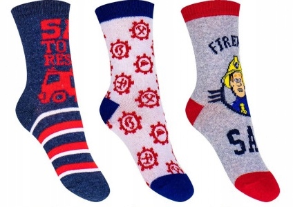 

Strażak Sam bawełniane skarpetki 3-pak 27-30