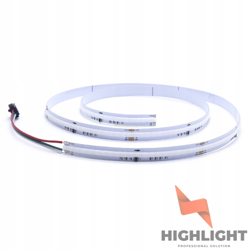 10 m Cob Led pásik Digitálny Rgb+ww biely teplý 16W 24V SK6812 840LED CRI90