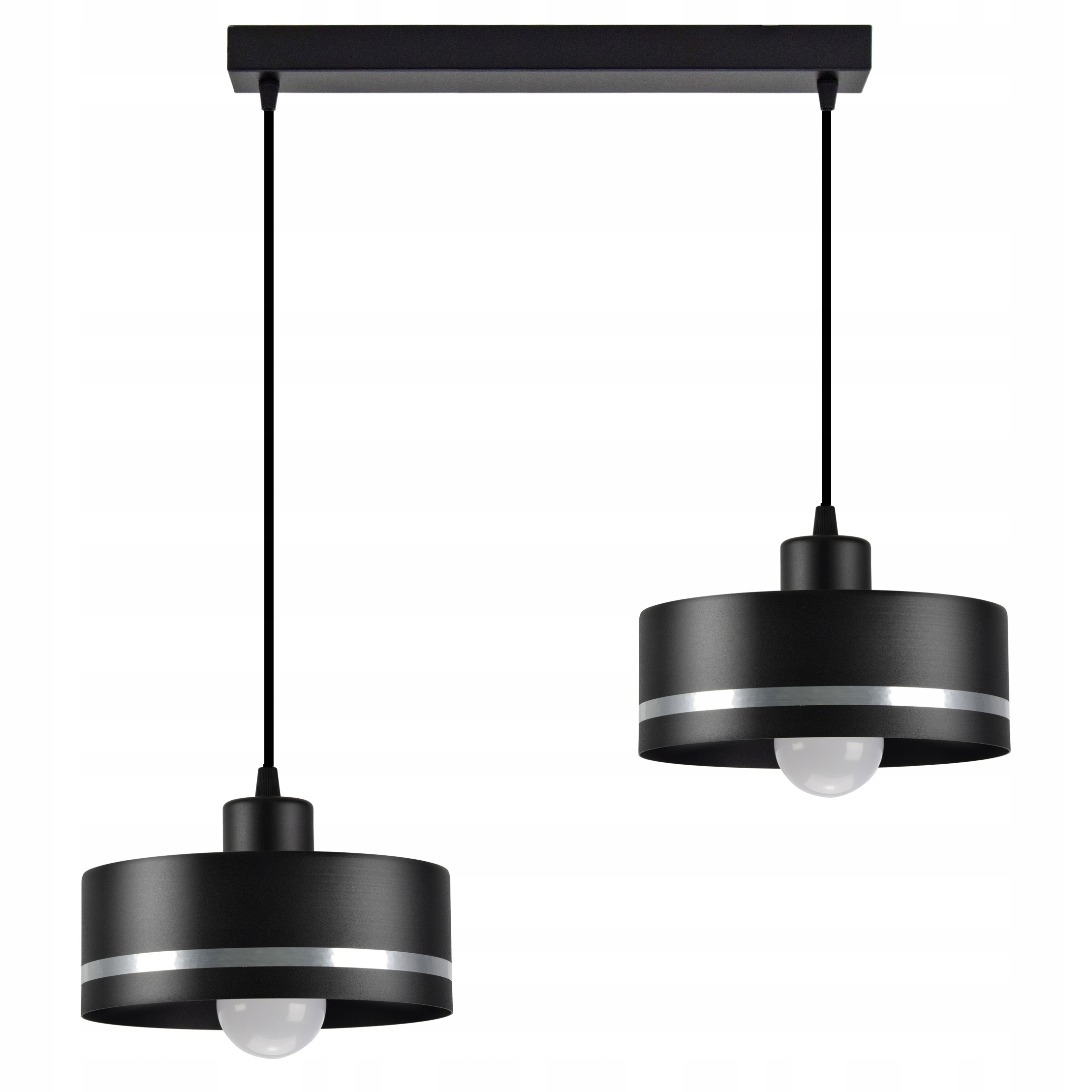 

Metalowa Lampa Wisząca Sufitowa Żyrandol z Paskiem
