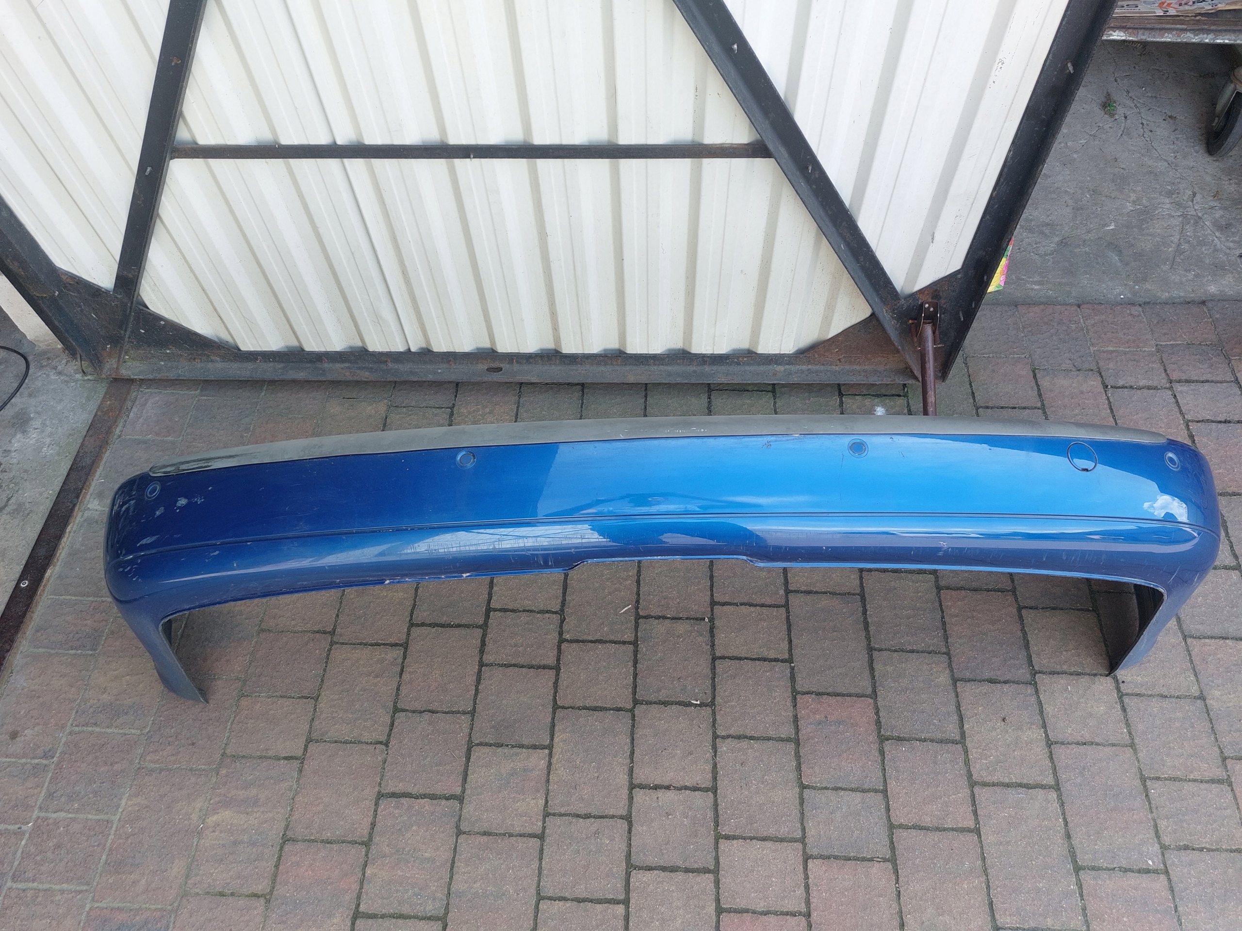 bumper rear part VW CADDY 12r PDC blue