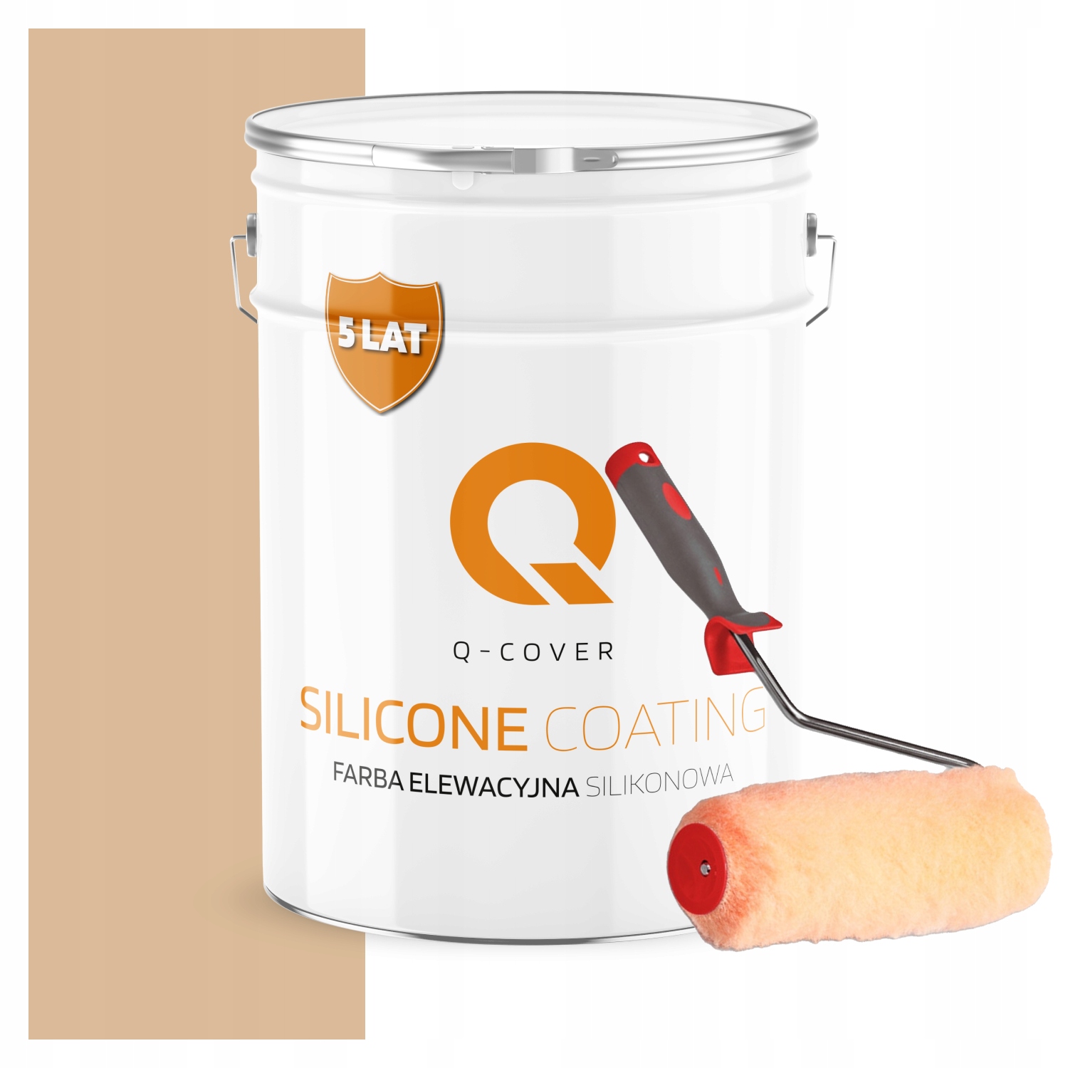 Vonkajšia fasádna farba na omietku 10L Farba Béžová Uv valček