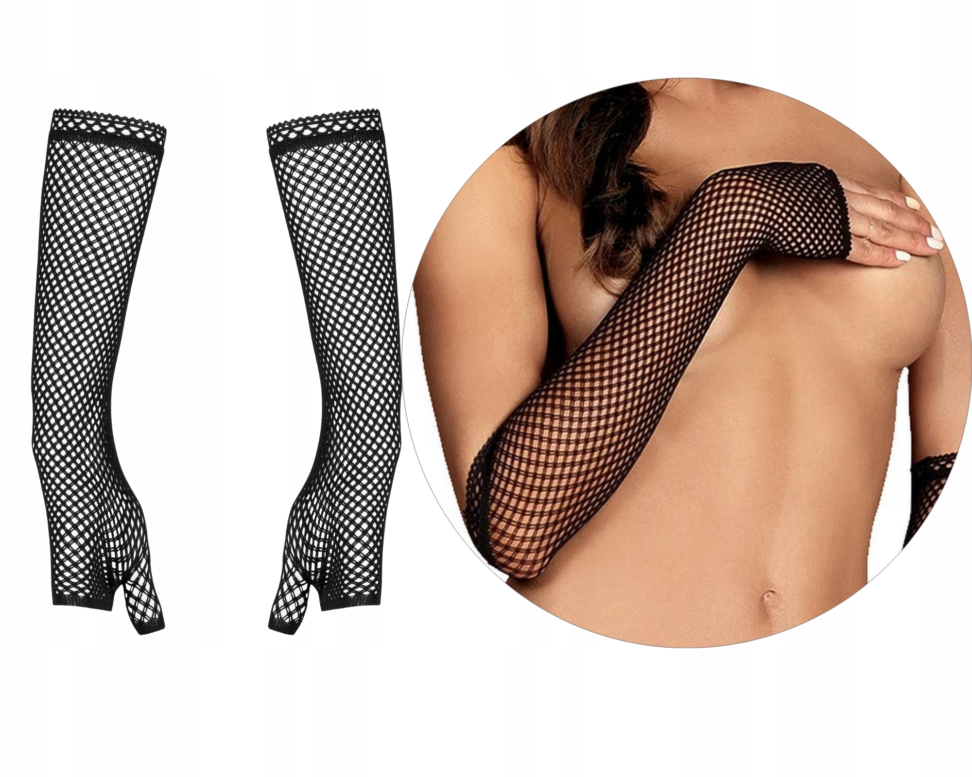 Erotyczne długie rękawiczki mitenki sexy kabaretki WIECZÓR PAnieński sexy Marka Obsessive